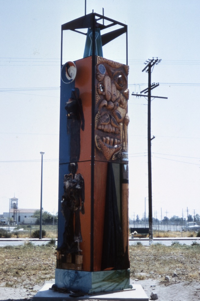 O' Speak Speak Watt's Public Art Work 1971 by J.Outterbridge et al.